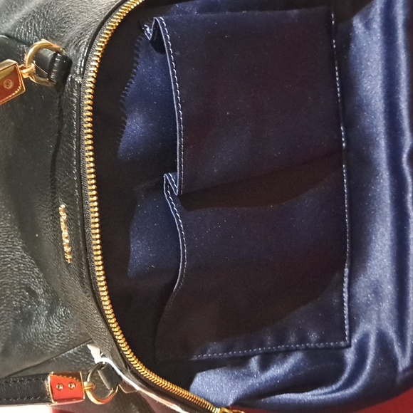 Coach Madison Kelsey Black Leather Satchel, Shoulder/ Crossbody NEW - Picture 6 of 17